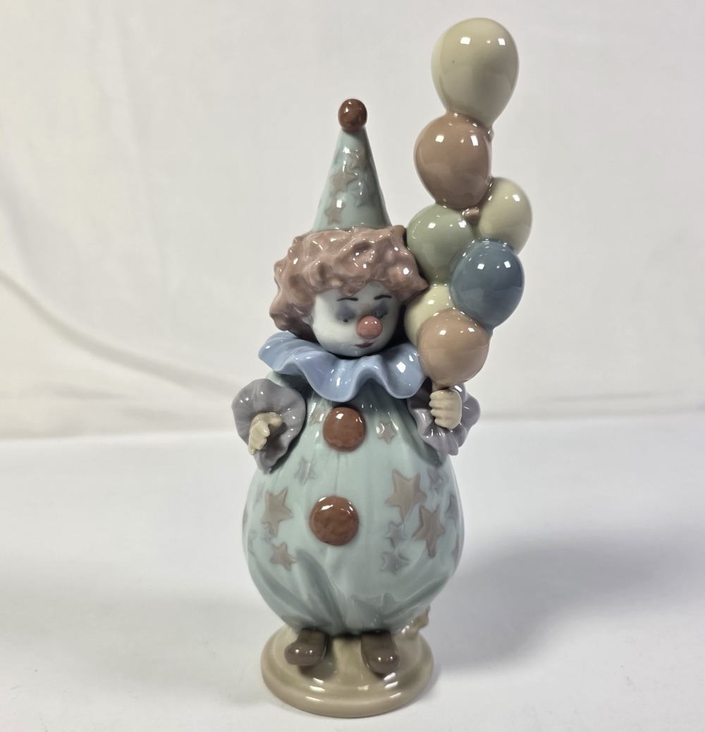 Lladro 5811 Littlest Clown Balloons Porcelain Figurine Spain Retired 1990 No Box